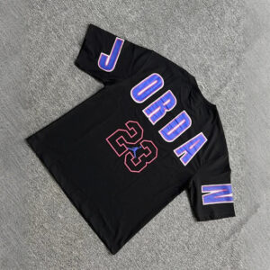 New drop shoulder t-shirt Black